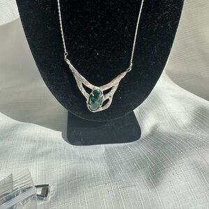 Lorrie Toby Edison handcrafted Malichite necklace